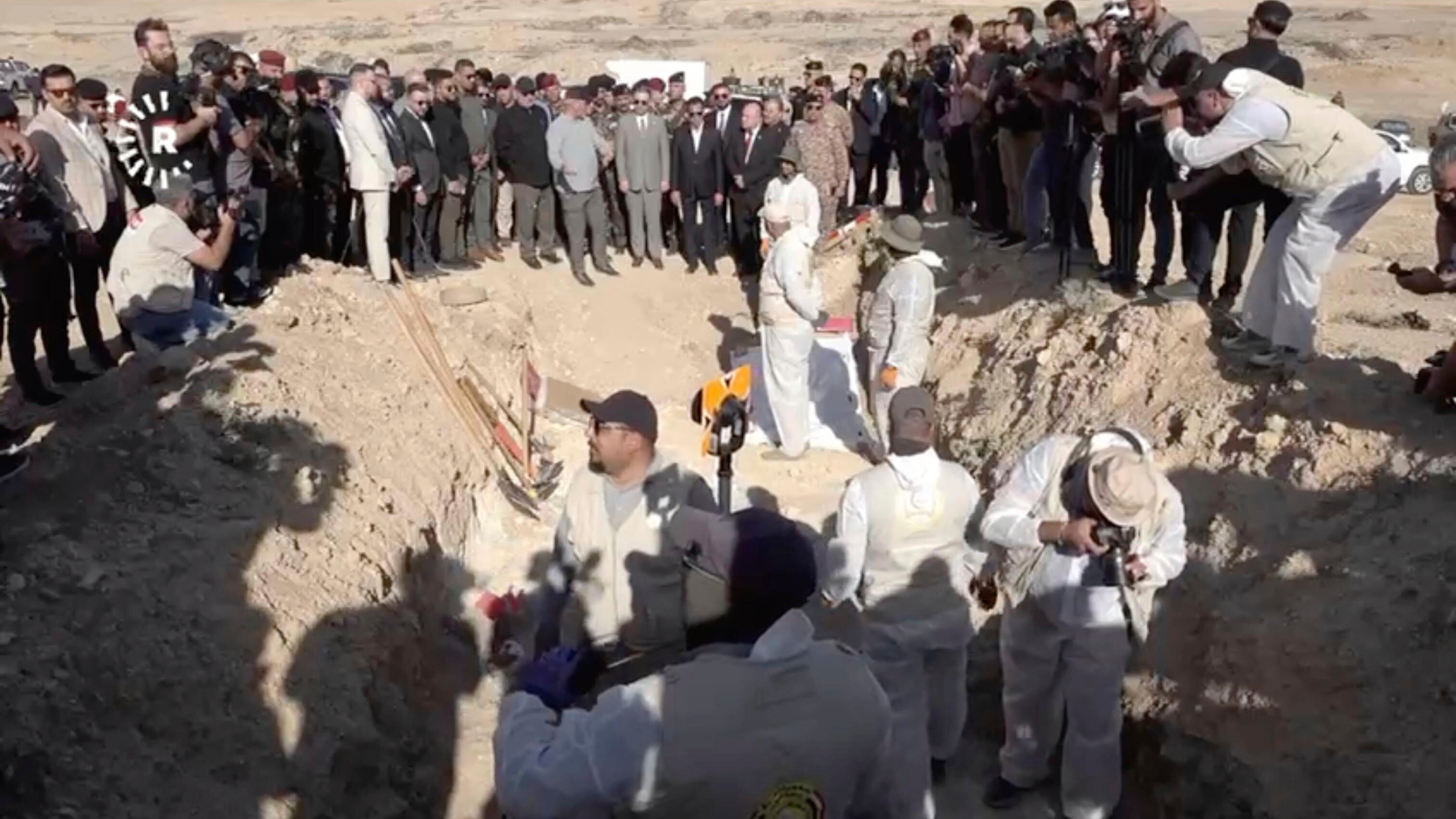 Práce na exhumácii